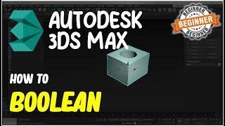 3Ds Max How To Boolean Tutorial