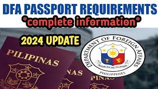 2024 DFA PASSPORT REQUIREMENTS.