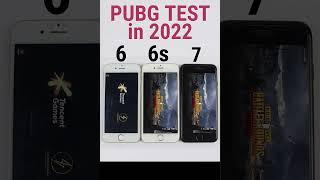 iPhone 6 vs 6s vs iPhone 7 PUBG TEST in 2022 After iOS 15.2.1 - Apple A8 vs A9 vs A10 BGMI #Shorts