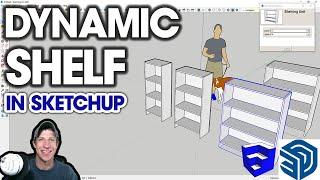 Creating an ADJUSTABLE SHELF in SketchUp with Dynamic Components