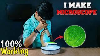 How To Make a Microscope at Home with Cardboard | Science Project