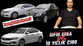 Sıfır Egea mı / 10 yıllık Mercedes C 180 mi, Tercih Edersin? + / - Yönleri Nelerdir? #egea #c180