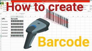 How to create barcode in Excel using barcode font |IN Technical