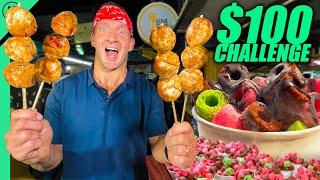 $100 Jakarta Street Food Challenge!! Indonesia's Heart Attack Foods!!