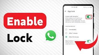 How to Enable App Lock on WhatsApp (Updated)