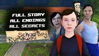 SCHOOLBOY RUNAWAY Story Explained (ALL ENDINGS & ALL SECRETS)