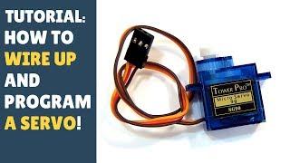 TUTORIAL: How to Wire Up & Code Program a Servo - Arduino Module - (SG90)