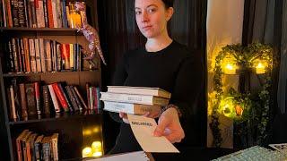 ASMR Cozy Bookstore Role Play | Dust Jacket Crinkles, Writing, Typing, Scanning, Paper Sounds