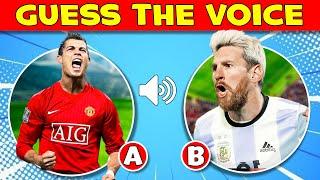 Guess The Voice Of The Football Player   Lionel Messi, Cristiano Ronaldo, Mbappé | Football Quiz