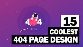 15 Coolest 404 Page Design You will Love