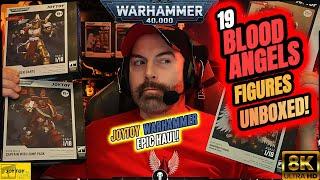 🩸Blood Angels🩸Glory! Unboxing & Reviewing 19 JOYTOY Warhammer 40K Figures +Wraith Patch Giveaway