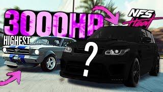 Need for Speed HEAT - Highest HORSEPOWER Cars - 3000HP Combined!