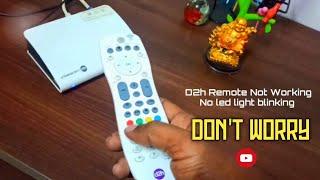 D2h Remote Not Working ll Unpaired Remote ll Pair Your D2h RF Remote 100 Works Perfectly Solved