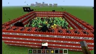 Minecraft Explosion  mit Creeper und mehr......