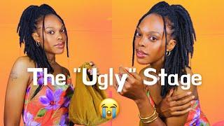 GRWM! | Quick & Easy Loc Style For Women| Surviving the Starter/ “Ugly” Phase 