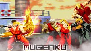 Ken-Verse! Ultimate Ken vs Riot Ken, Supermystery Ken, Evil Ken, Sensei Ken. Street Fighter MUGEN