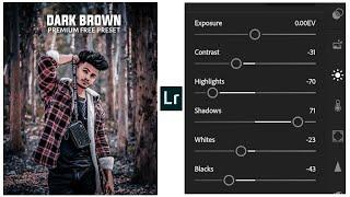 Lightroom dark brown tone photo editing, lightroom editing tamil