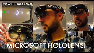 I tried Microsoft HoloLens! Bonus View from Headset. #HasteandHustle