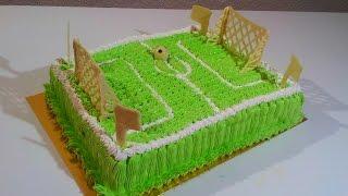 Торт Футбольное поле Как сделать торт футбольное поле Детские торты  Cake football field