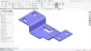 SolidWorks Sheet metal forming tool exercise