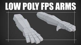 Low Poly FPS Arms Model - FPS Game With Unity & Blender