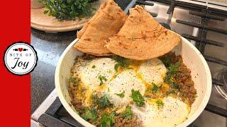 Keema Anda Paratha Recipe for Nastha - Lachaydar Paratha for Breakfast