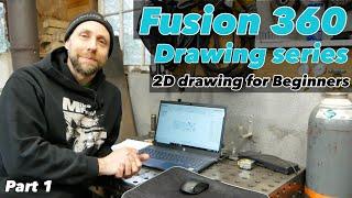 Fusion 360 2D Tutorial Drawing series for Beginners part 1