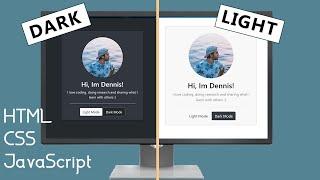 User Light/Dark Mode them Settings | HTML, CSS, JS