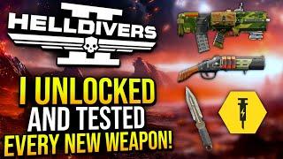 Helldivers 2 - I Unlocked and Tested EVERY New Weapon in the Viper Commandos Warbond