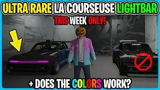 How To Get The ULTRA RARE LIGHTBAR On The Penaud La Coureuse In GTA Online
