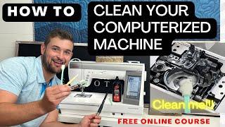 How To Clean Janome Sewing Machine! (Computerized)