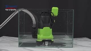 How does garden pump work？|submersible pump with float switch