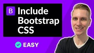How to include Bootstrap CSS File in HTML