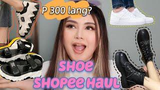 SHOE SHOPEE HAUL | 300 Php Budget Fashion Shoes | Philippines | Polin Polin