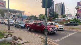 Africa - Ghana, how busy is Accra Road? Walking Tour || Stroll in 4k