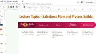 Lecture 1: Introduction Salesforce Flow and Process Builder