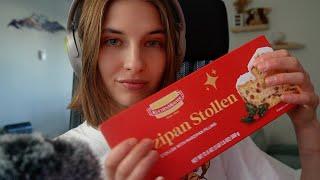 ASMR Stollen & Panettone Feast  Whispering, Tapping, and Soft Chews