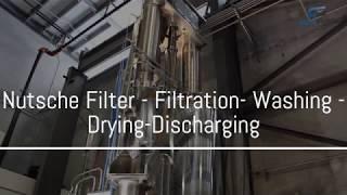 Agitated Nutsche Filter - Combination of Filtration Washing Drying Discharging