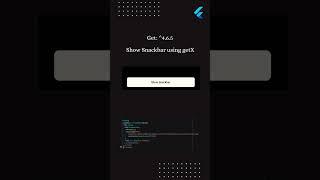 Flutter Snackbar using getX #flutter #flutterdeveloper #flutterwidgets #flutterflow #likeforcode