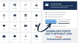 How to use and download fonts from fontawesome websites without CDN |Raza Developer