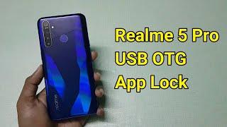 Realme 5 Pro : USB OTG Support, App Lock