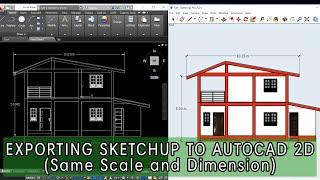 Paano mag export ng sketch up drawing to Autocad 2D File