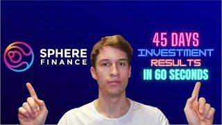 SPHERE FINANCE 45 Day Investment RESULTS in 60 seconds