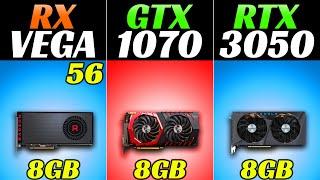 RX Vega 56 vs GTX 1070 vs RTX 3050 - 1080p and 1440p Gaming Benchmarks