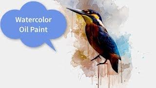 photoshop effect download 2019 - watercolor oil paint photoshop action