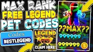 SECRET MAX RANK, FREE DUAL LEGEND PET CODES IN NINJA LEGENDS! Roblox