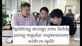 Python standard library: Splitting strings with re.split