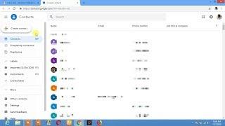 Print Export and backup contacts from your gmail to computer
