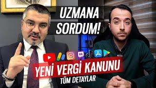 All Details About Youtube Tax Law 2022 | Hunting. Dr. I Asked Burak Aslanpınar