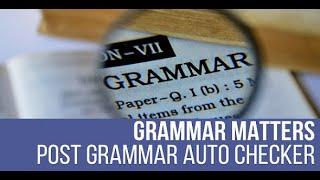 Grammar Matters - Automatic Grammar Checker and Fixer Plugin for WordPress